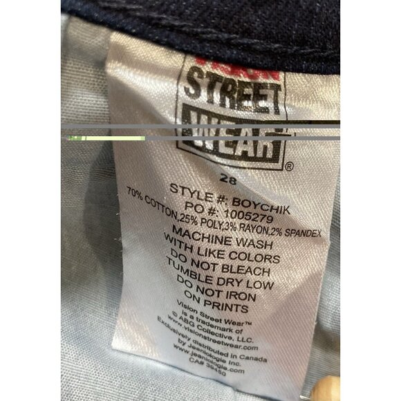 Vision Street Wear Relaxed Straight Jeans Men 31x31 Streetwear Skater HipHop Y2K - Picture 7 of 7